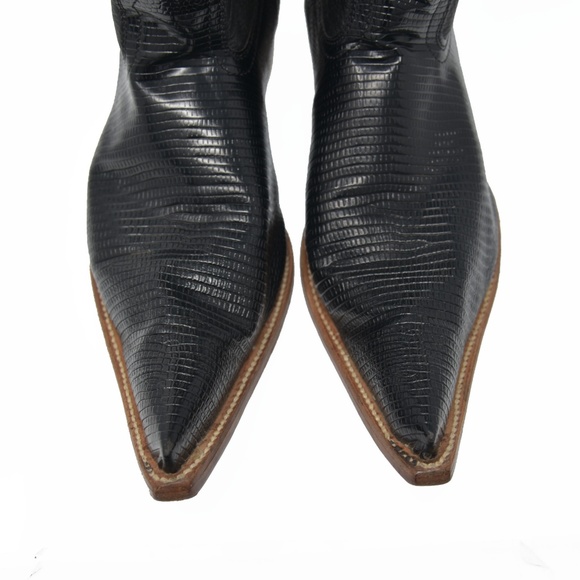 *Old Corral Sz 9.5 Black Western Slip On Cowboy - Picture 5 of 6